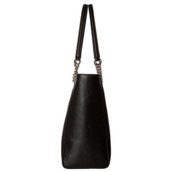 Coach Turnlock Ladies Pebbled Leather Tote MEDIUM Handbag 57107 NEW WITH… - Picture 3 of 12